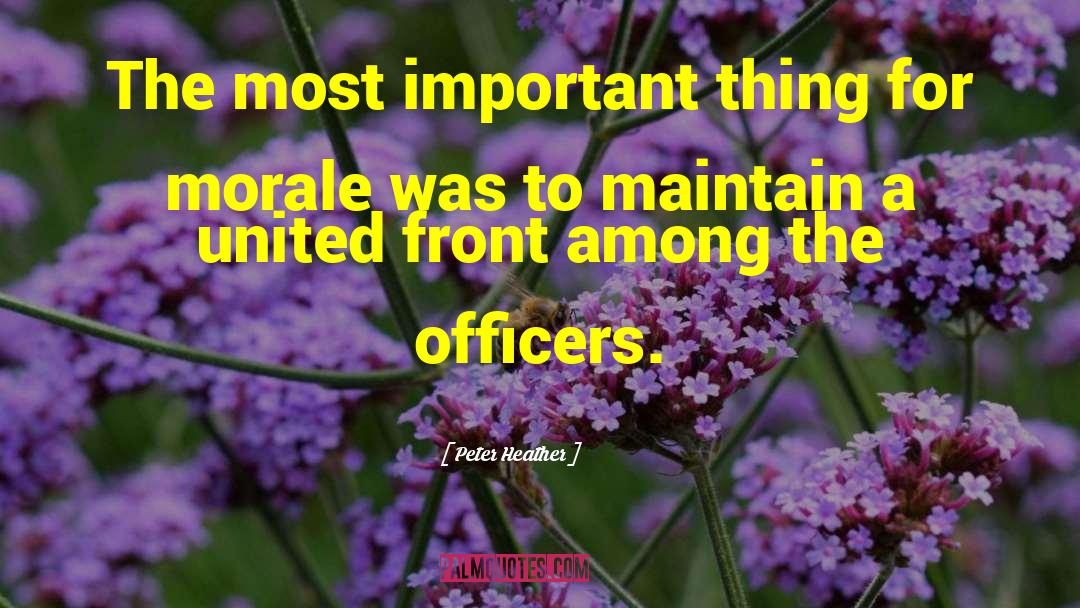 Peter Heather Quotes: The most important thing for