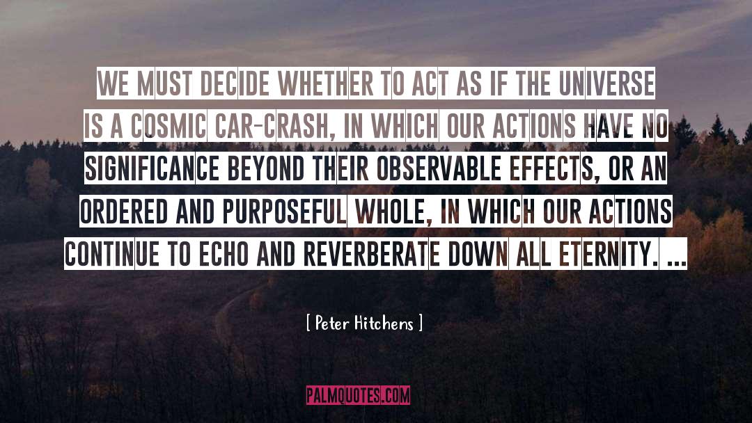 Peter Hitchens Quotes: We must decide whether to