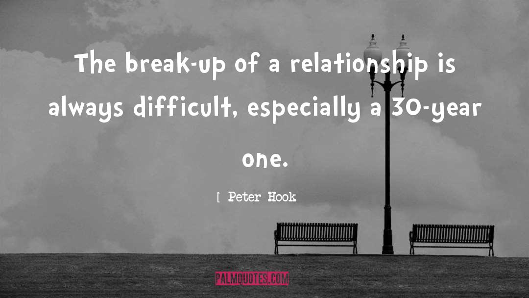 Peter Hook Quotes: The break-up of a relationship