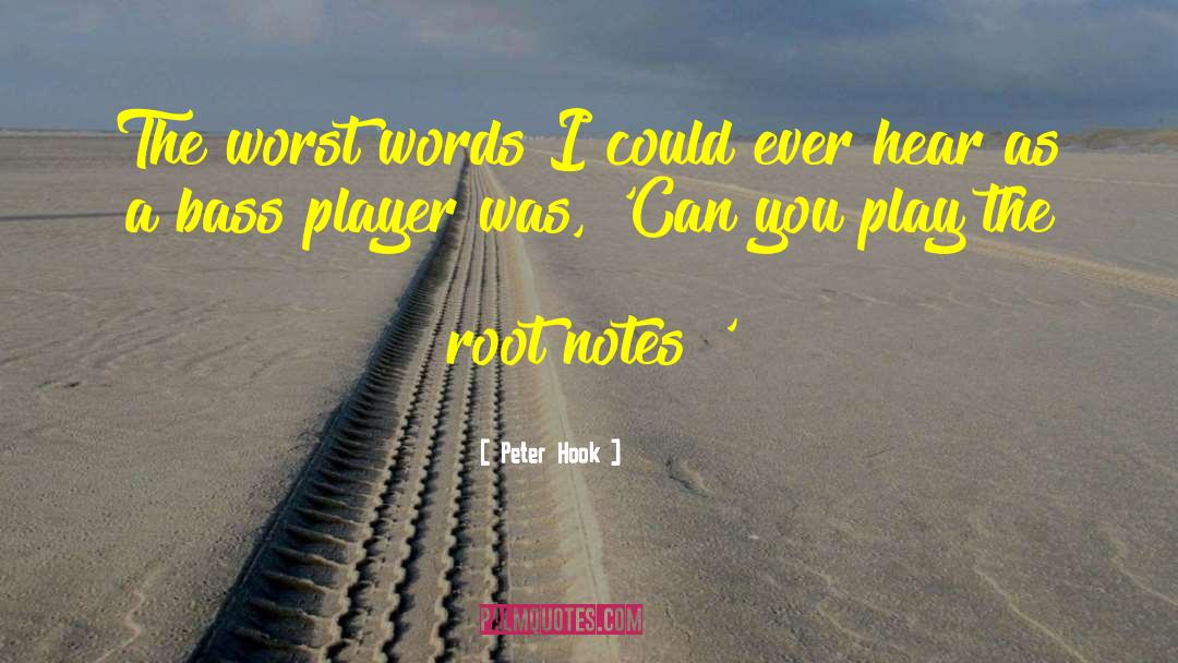 Peter Hook Quotes: The worst words I could