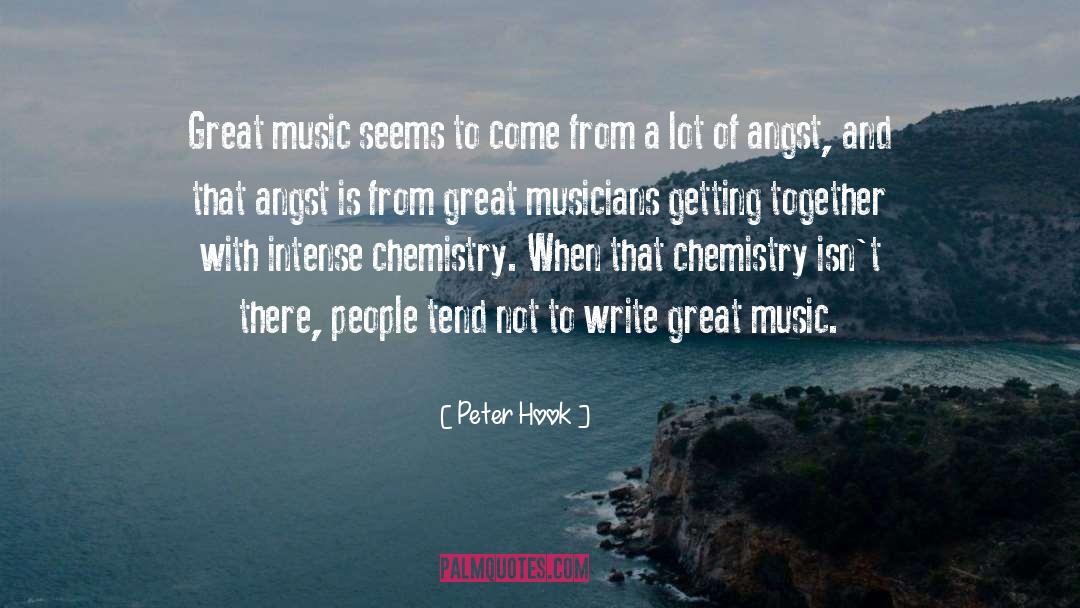 Peter Hook Quotes: Great music seems to come