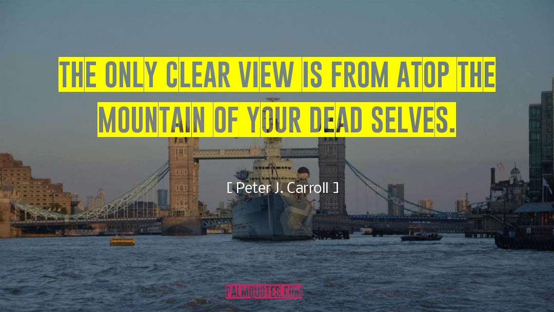 Peter J. Carroll Quotes: The only clear view is