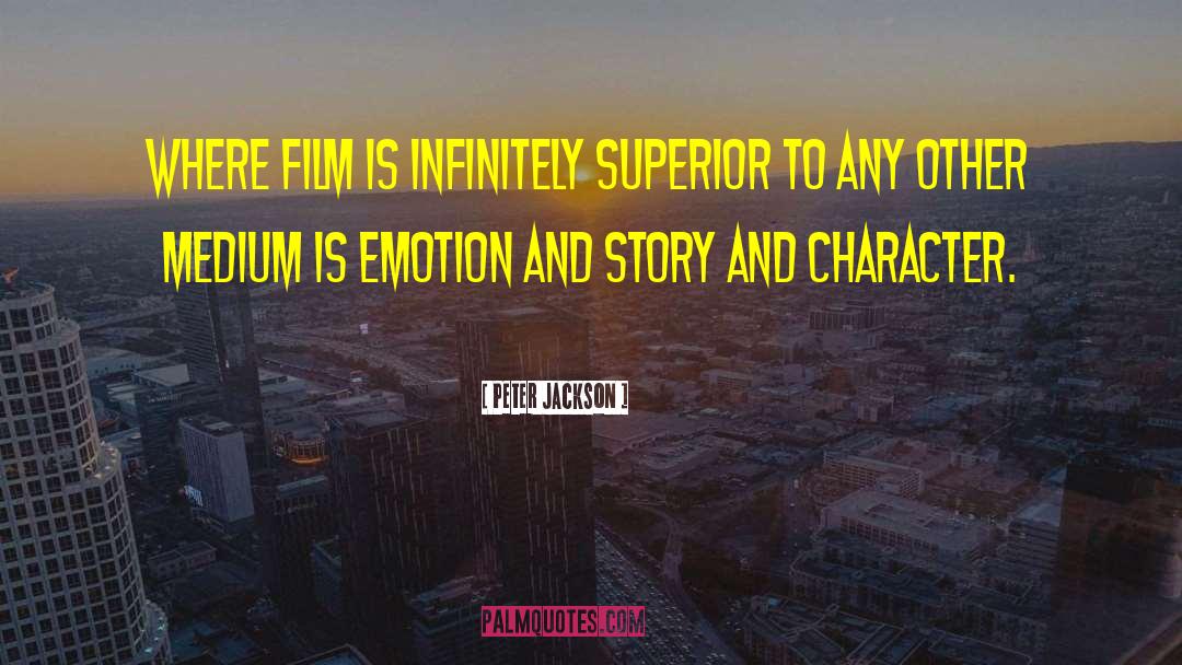 Peter Jackson Quotes: Where film is infinitely superior