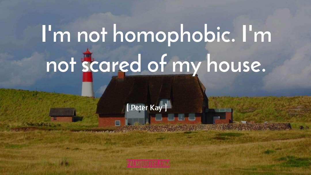 Peter Kay Quotes: I'm not homophobic. I'm not