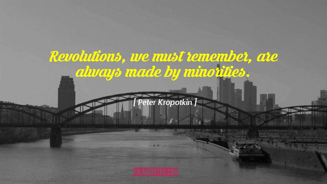 Peter Kropotkin Quotes: Revolutions, we must remember, are