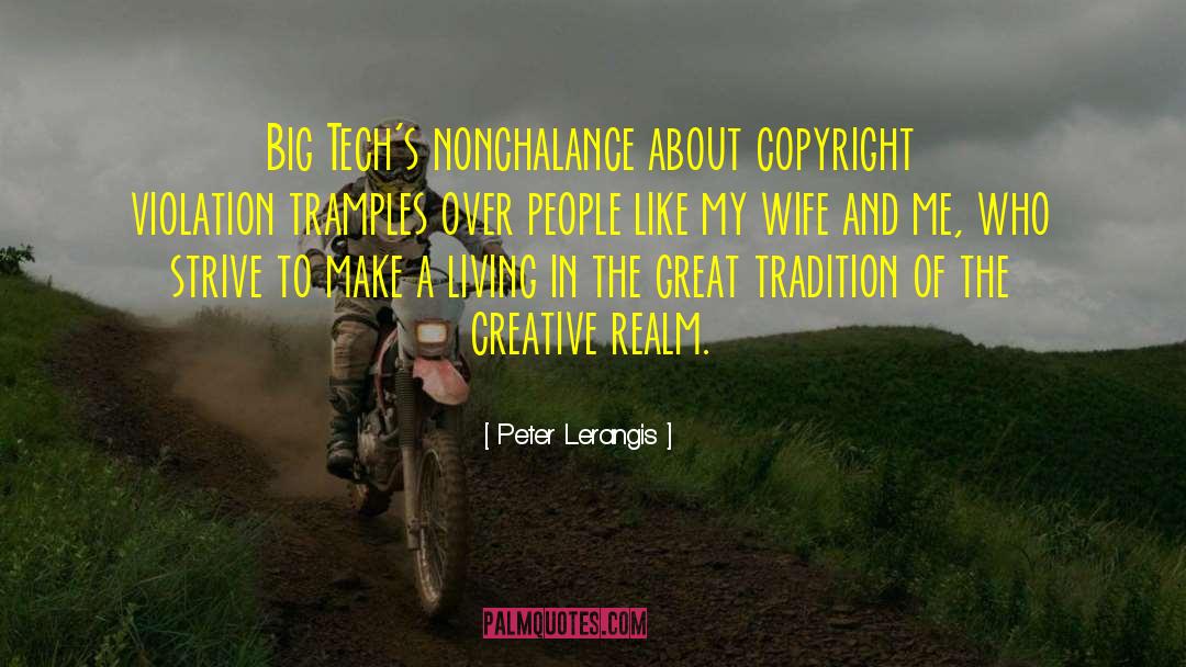 Peter Lerangis Quotes: Big Tech's nonchalance about copyright