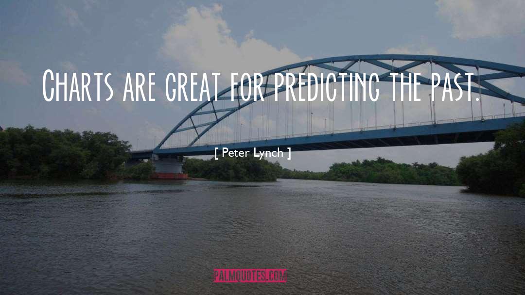 Peter Lynch Quotes: Charts are great for predicting