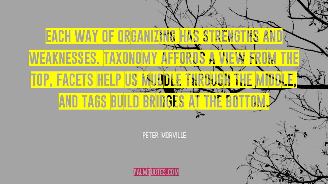 Peter Morville Quotes: Each way of organizing has