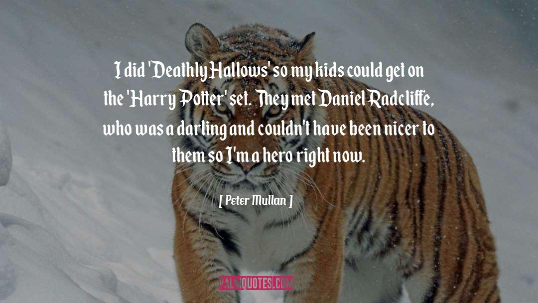 Peter Mullan Quotes: I did 'Deathly Hallows' so