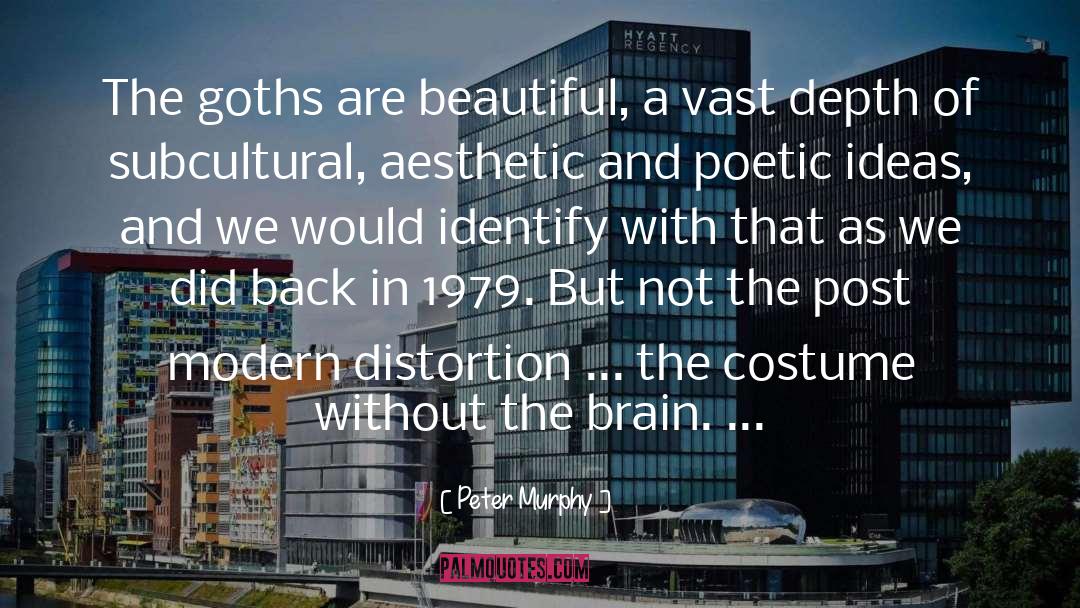 Peter Murphy Quotes: The goths are beautiful, a