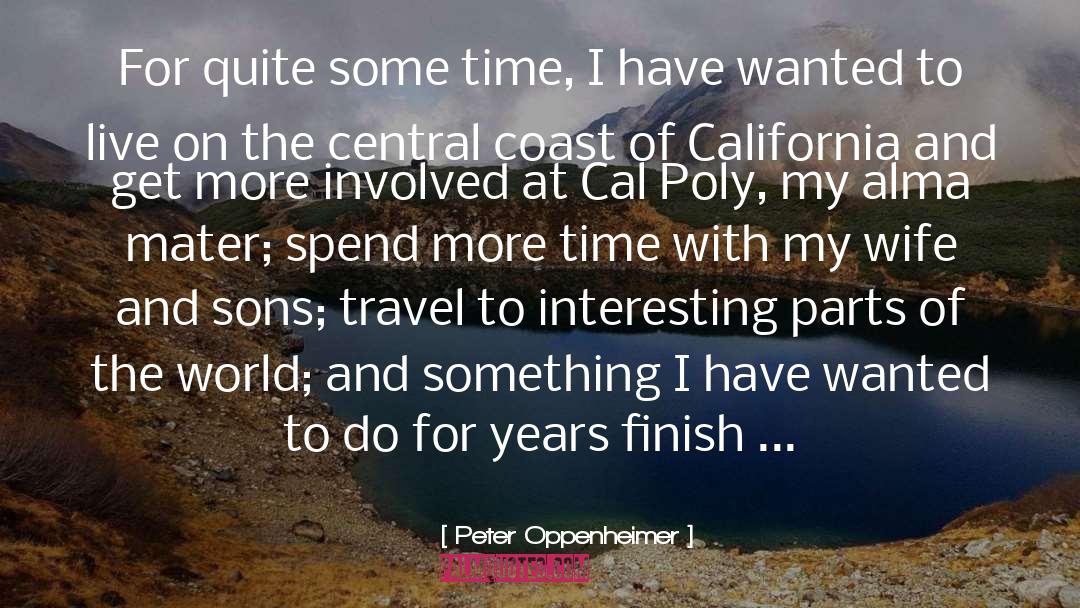 Peter Oppenheimer Quotes: For quite some time, I