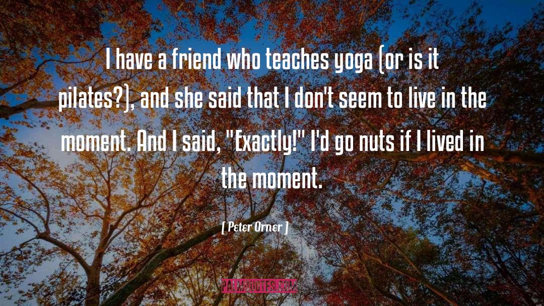 Peter Orner Quotes: I have a friend who