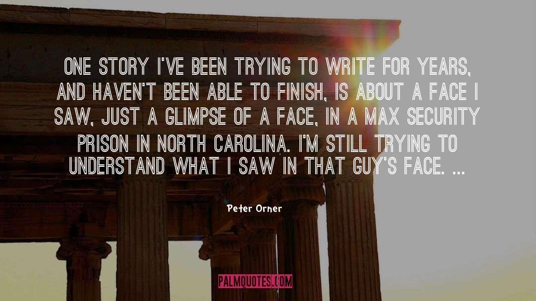 Peter Orner Quotes: One story I've been trying
