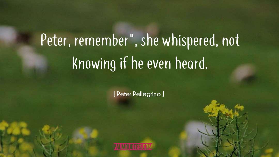 Peter Pellegrino Quotes: Peter, remember