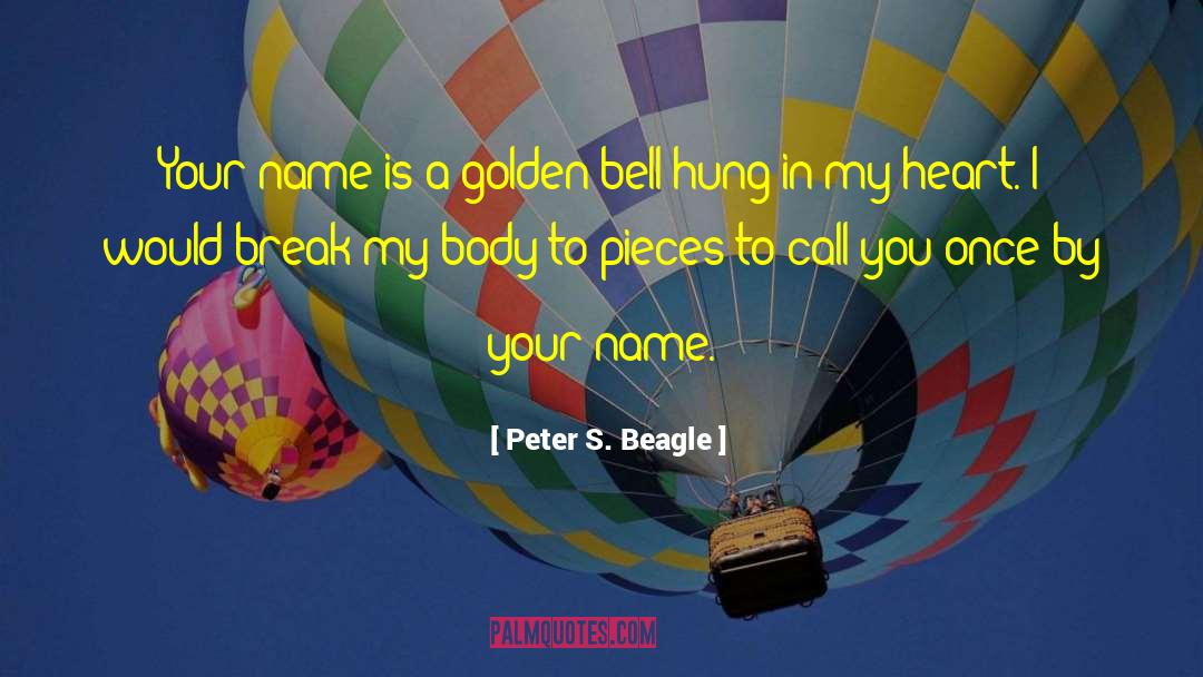 Peter S. Beagle Quotes: Your name is a golden