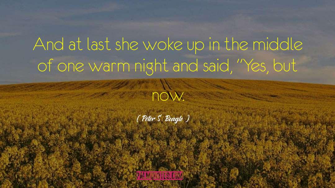 Peter S. Beagle Quotes: And at last she woke