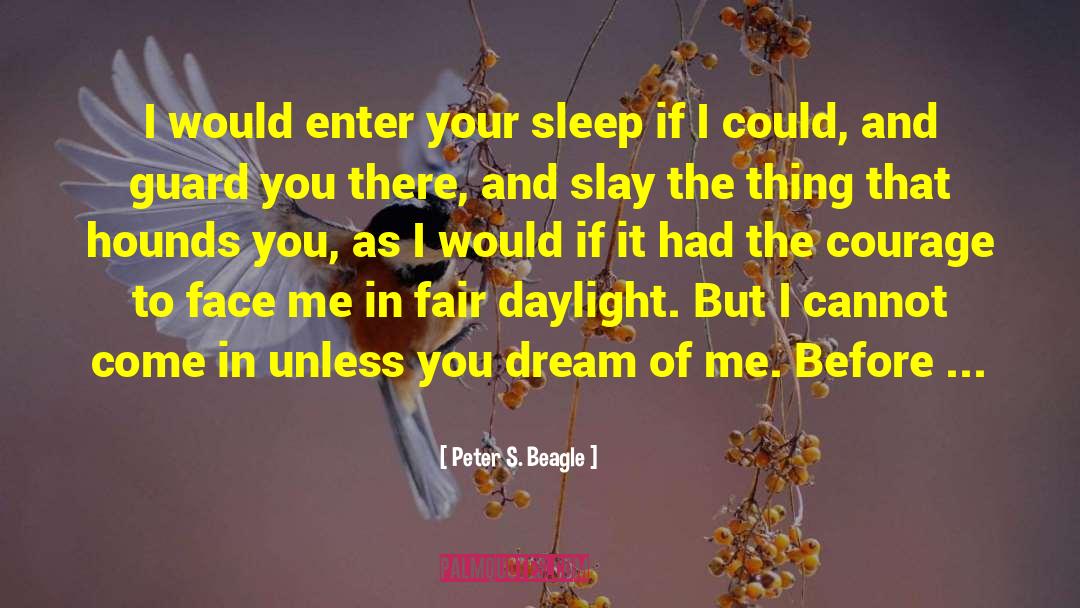 Peter S. Beagle Quotes: I would enter your sleep