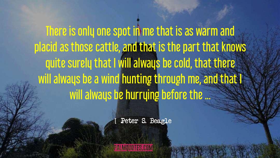 Peter S. Beagle Quotes: There is only one spot