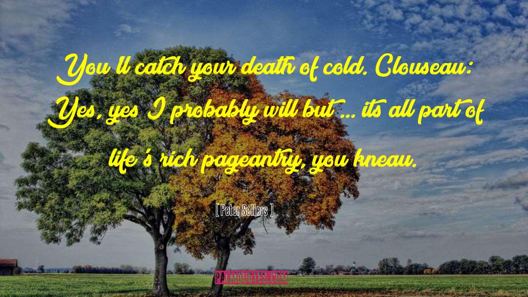 Peter Sellers Quotes: You'll catch your death of