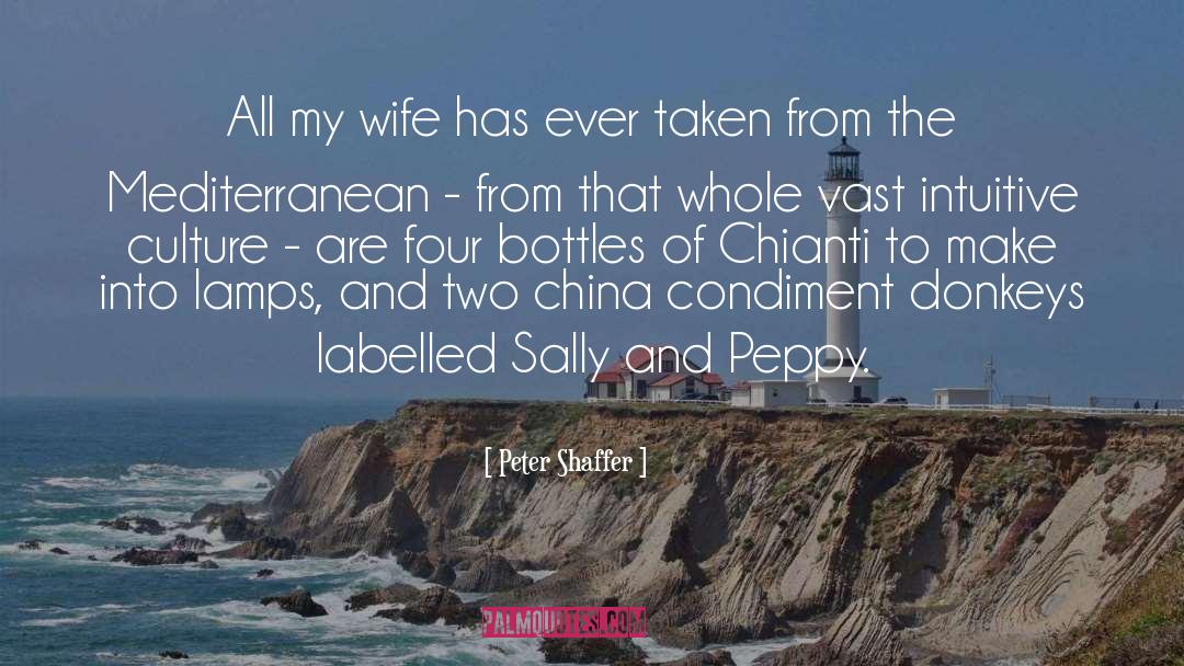 Peter Shaffer Quotes: All my wife has ever