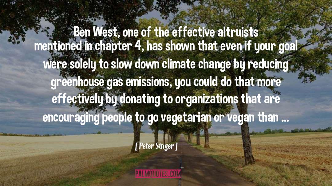 Peter Singer Quotes: Ben West, one of the