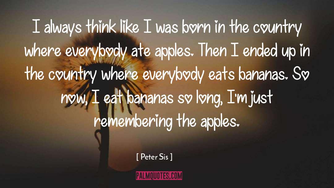 Peter Sis Quotes: I always think like I