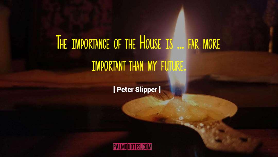 Peter Slipper Quotes: The importance of the House