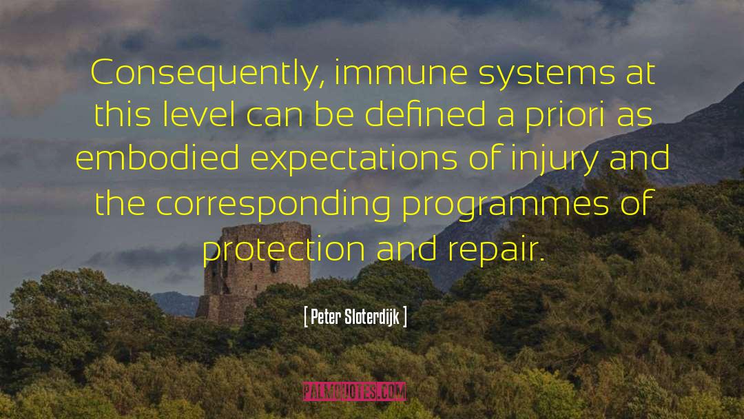 Peter Sloterdijk Quotes: Consequently, immune systems at this