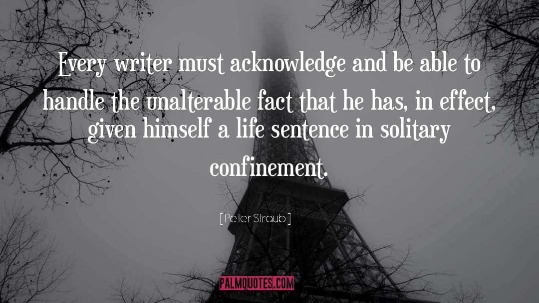 Peter Straub Quotes: Every writer must acknowledge and