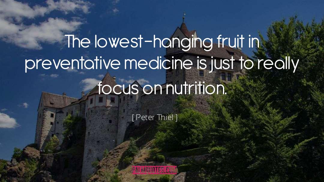 Peter Thiel Quotes: The lowest-hanging fruit in preventative