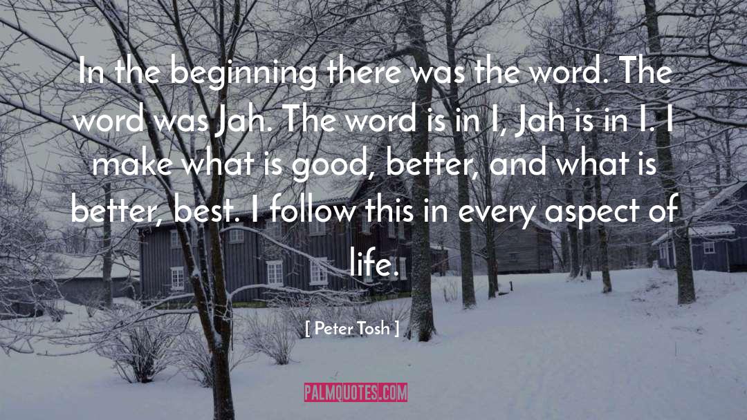 Peter Tosh Quotes: In the beginning there was