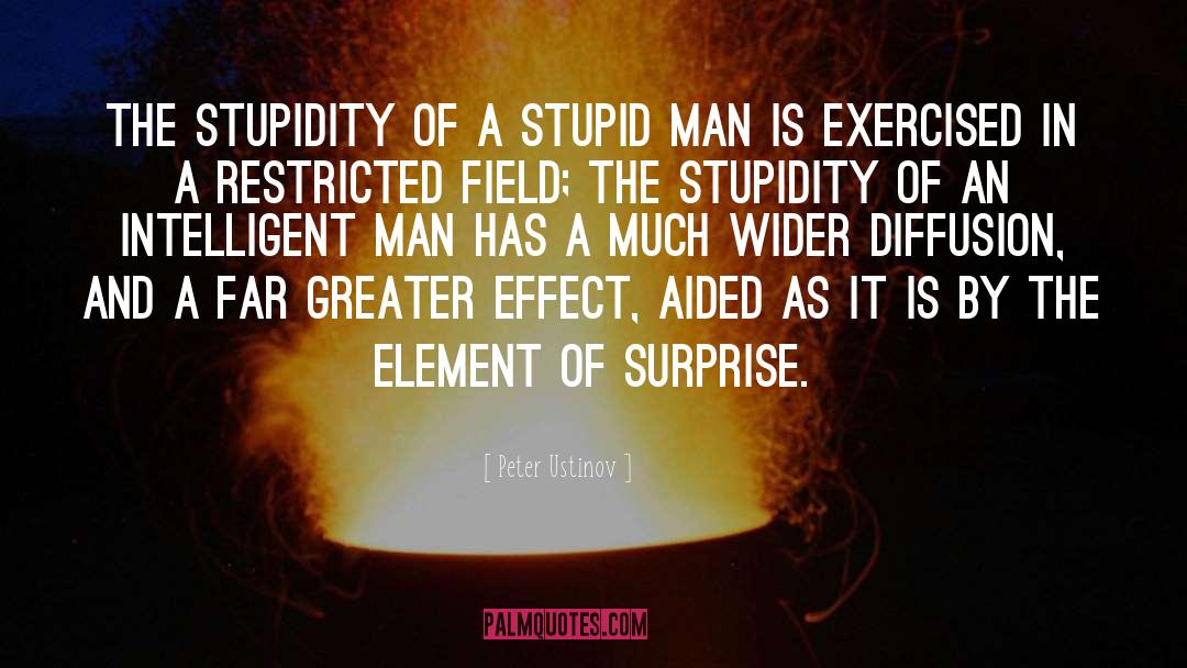 Peter Ustinov Quotes: The stupidity of a stupid