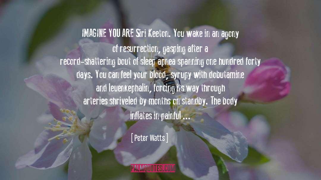 Peter Watts Quotes: IMAGINE YOU ARE Siri Keeton.