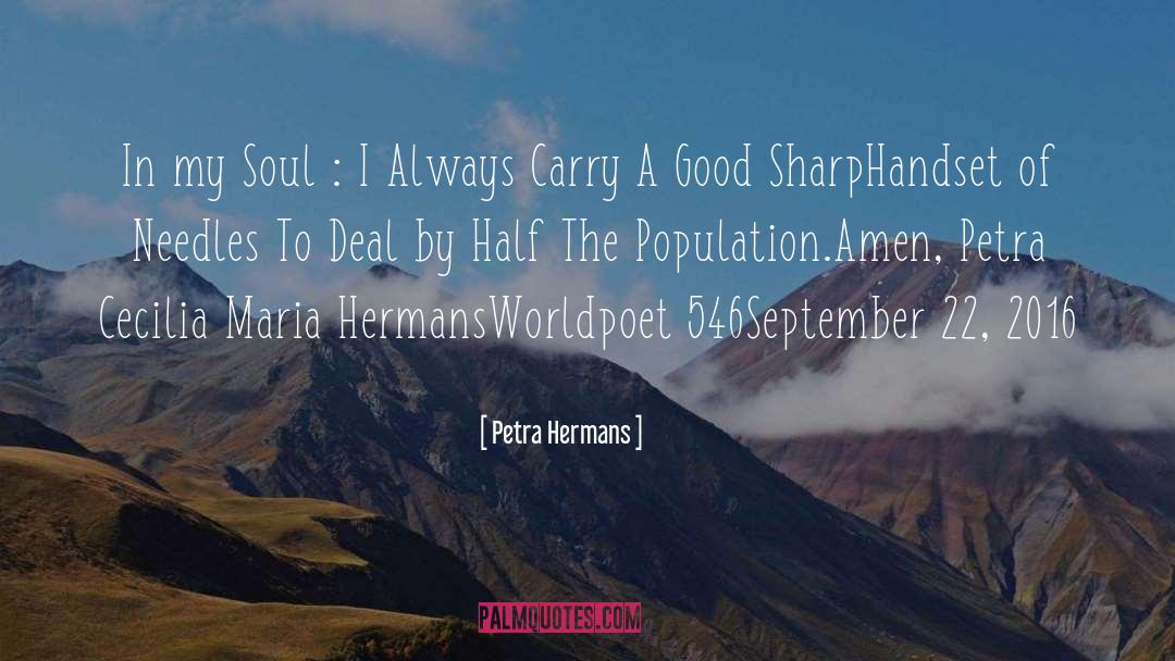 Petra Hermans Quotes: In my Soul : I