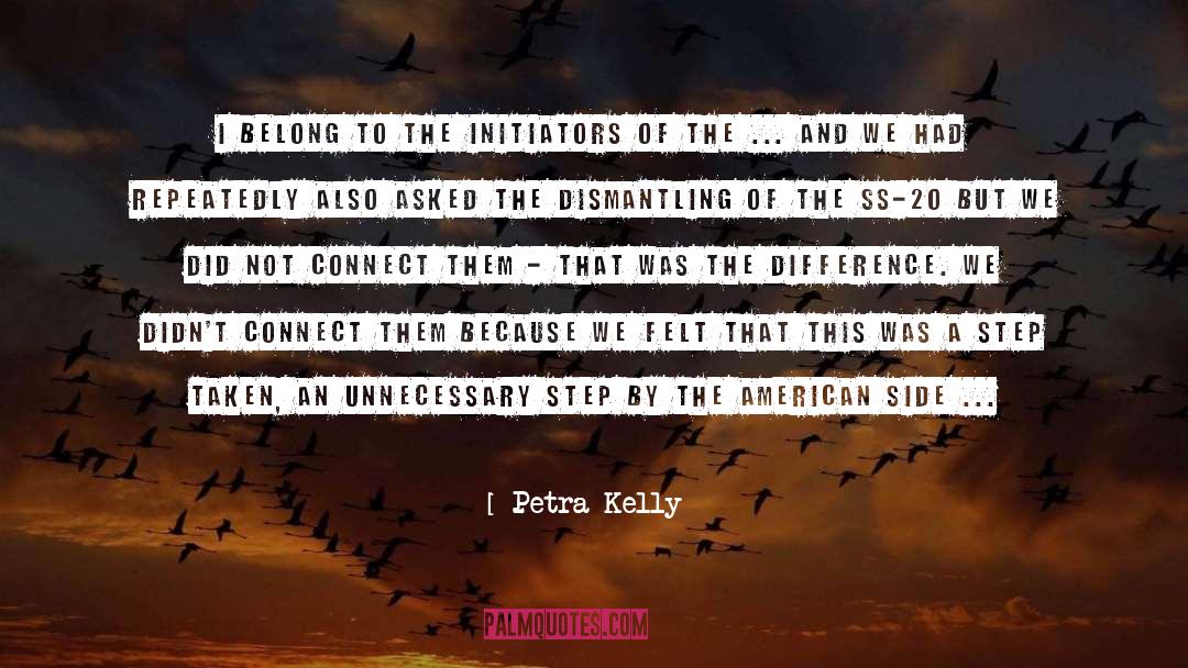 Petra Kelly Quotes: I belong to the initiators