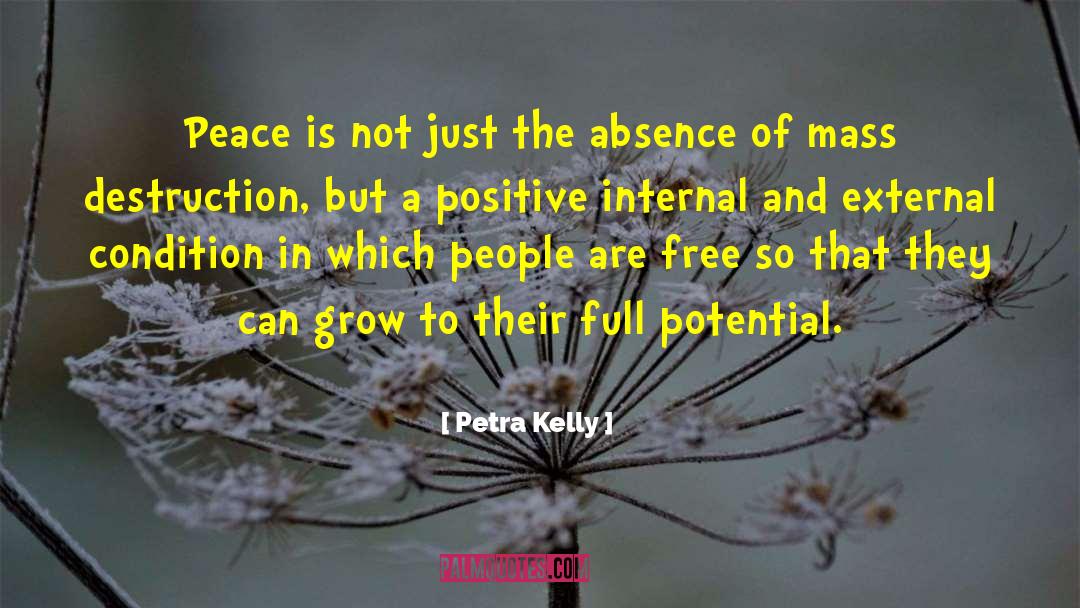 Petra Kelly Quotes: Peace is not just the