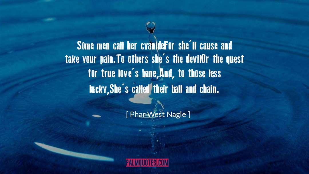 Phar West Nagle Quotes: Some men call her cyanide<br