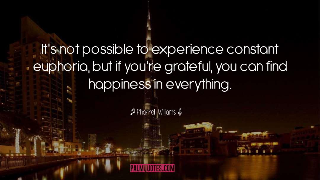 Pharrell Williams Quotes: It's not possible to experience