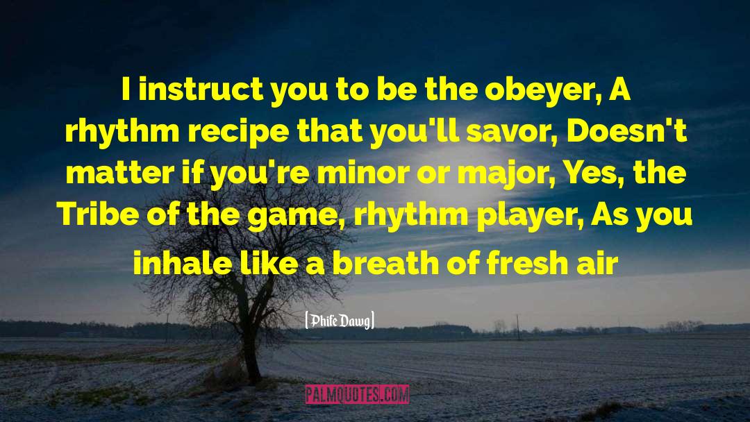 Phife Dawg Quotes: I instruct you to be