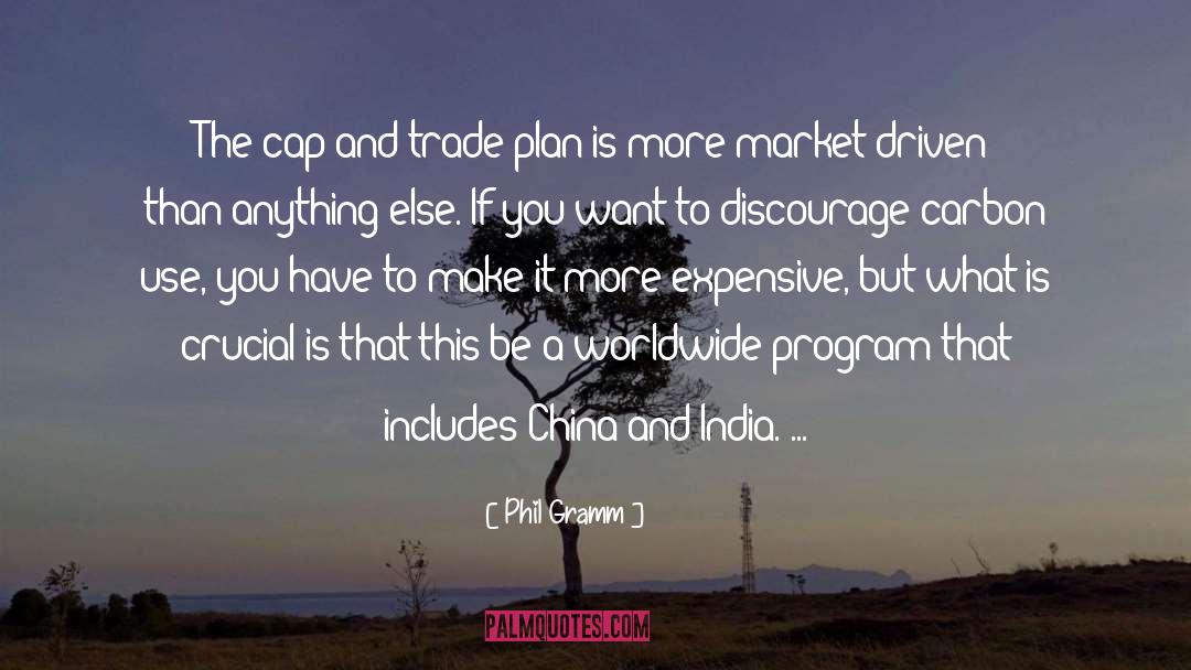 Phil Gramm Quotes: The cap-and-trade plan is more