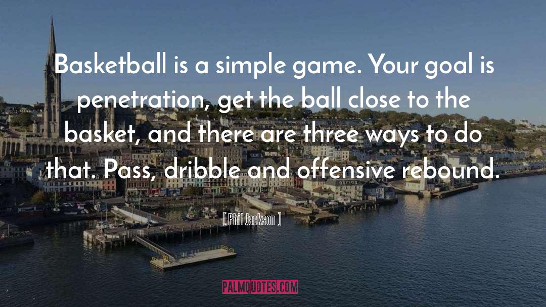 Phil Jackson Quotes: Basketball is a simple game.