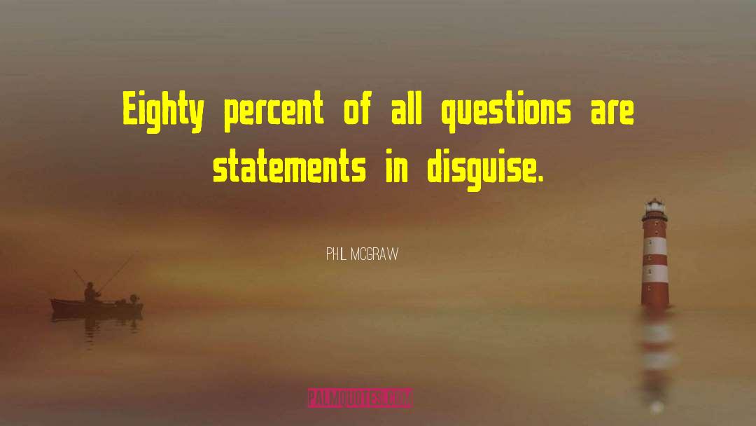 Phil McGraw Quotes: Eighty percent of all questions