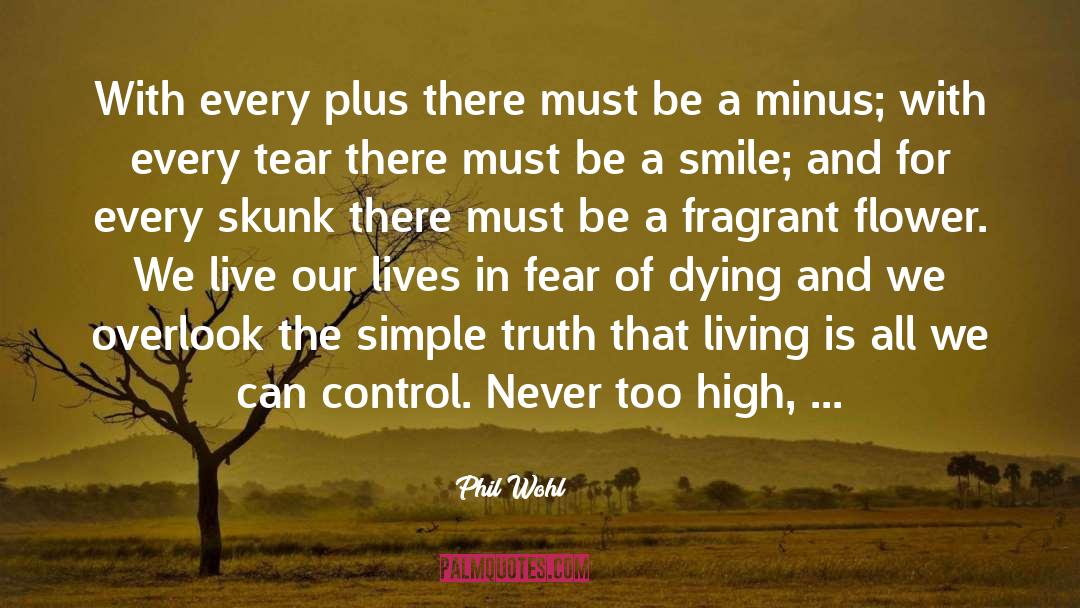 Phil Wohl Quotes: With every plus there must