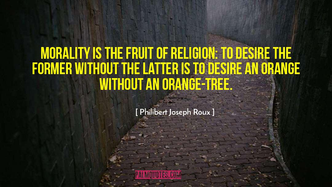 Philibert Joseph Roux Quotes: Morality is the fruit of