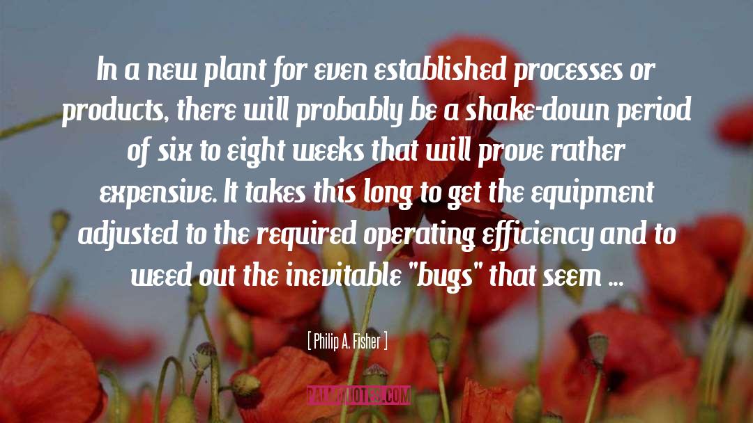 Philip A. Fisher Quotes: In a new plant for