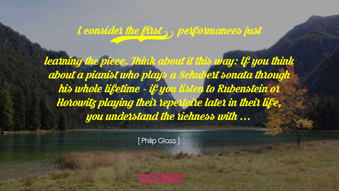 Philip Glass Quotes: I consider the first 20