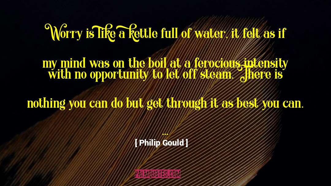Philip Gould Quotes: Worry is like a kettle