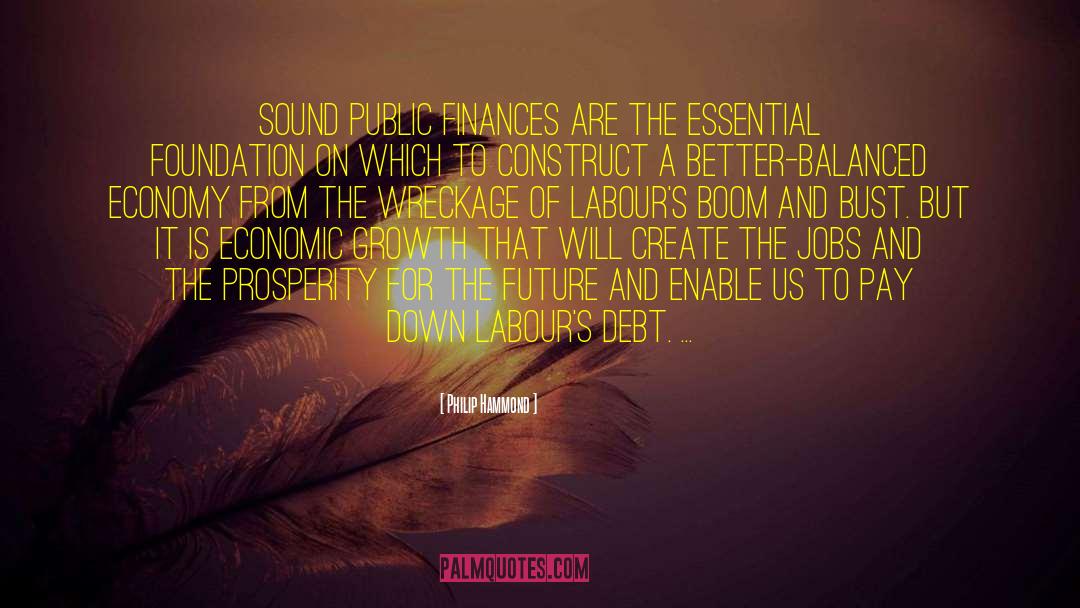 Philip Hammond Quotes: Sound public finances are the