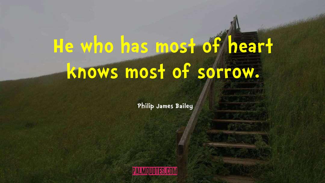 Philip James Bailey Quotes: He who has most of