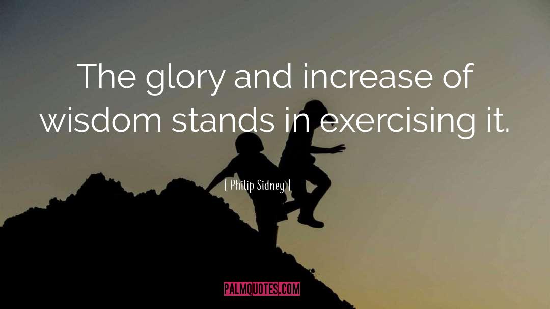 Philip Sidney Quotes: The glory and increase of